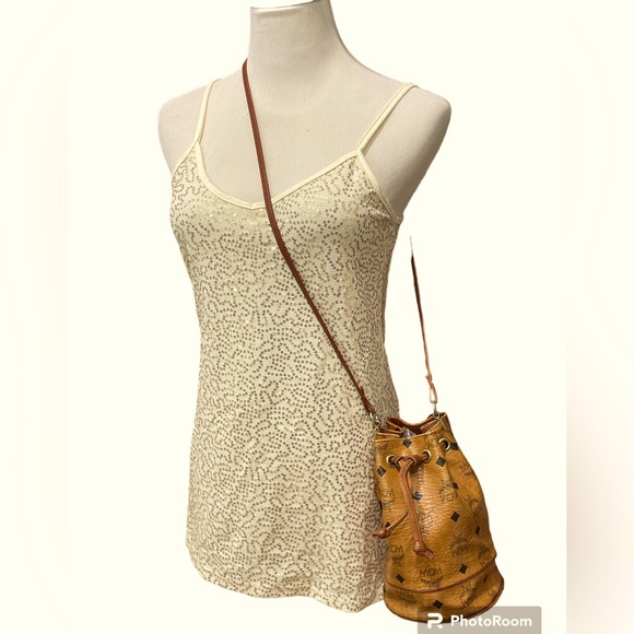 (MT169) Authentic Vintage MCM Bucket Bag/Crossbody - Picture 1 of 9